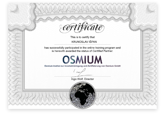 Osmij Certifikat